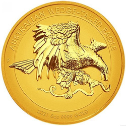 Aigle australien 5 onces d'or 2021 Proof High Relief