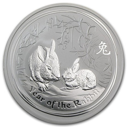 Lunar II: Rok Królika 2 uncje Srebra 2011