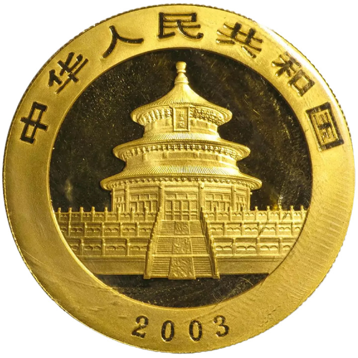 Panda Chino 1 oz Oro 2003