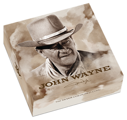 Tuvalu: John Wayne coloured 1 oz Silver 2022