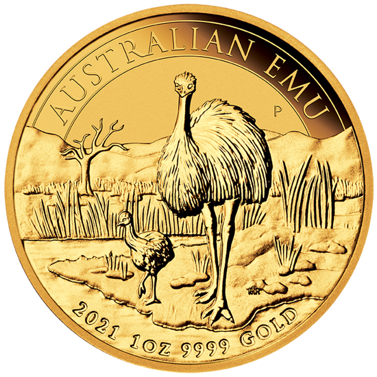 Australijski Emu 1 uncja Złota 2021 Pakiet 15 sztuk