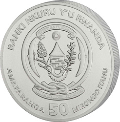 Rwanda: African Ounce - Iena maculata 1 oncia Argento 2026