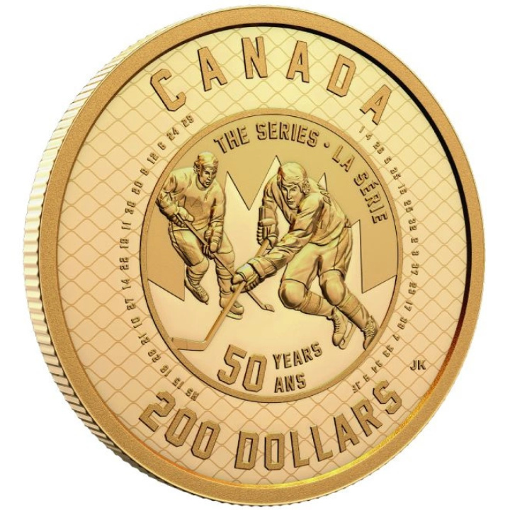 Canada: 50. rocznica Summit Series 1 uncja Złota 2022 Proof