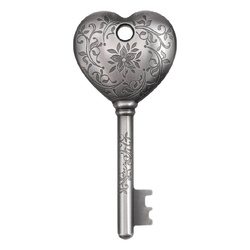 Isole Cook: Key to my Heart 1 oncia d'argento 2022 Ultra High Relief Antiqued Coin