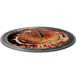 Niue: Wild Africa - Do You See Me? kolorowany $1 Srebro 2021 Acabado Antiguo