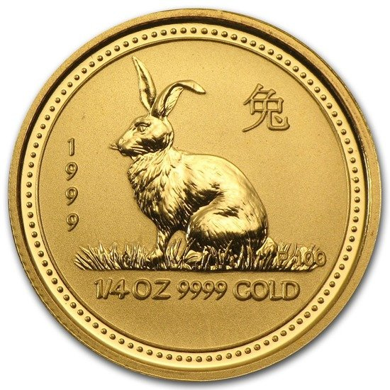 Lunar I: Año del Conejo 1/4 onza Oro 1999
