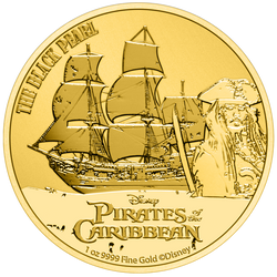 Niue: Disney Piratas del Caribe - Perla Negra 1 oz Oro 2021