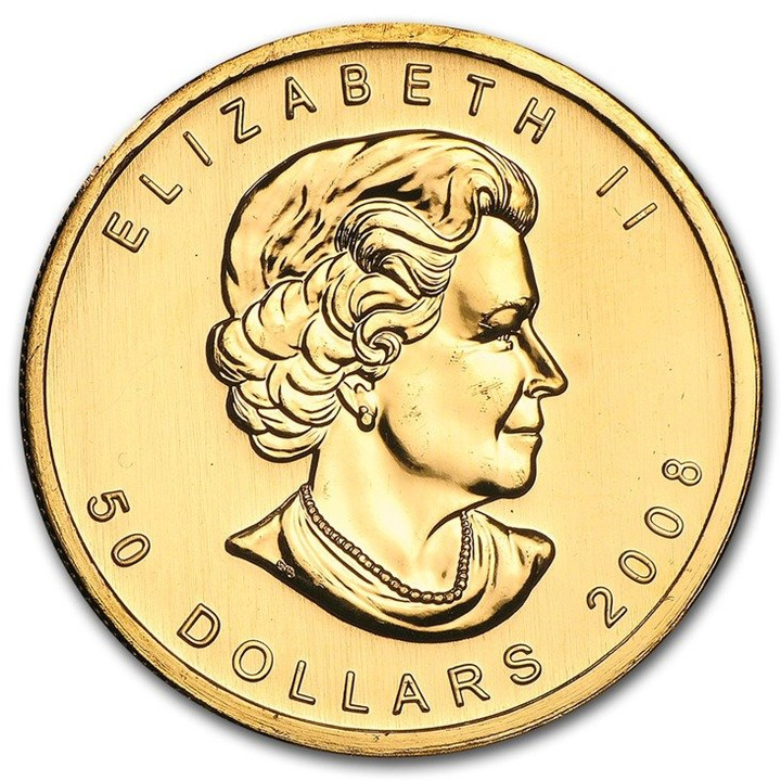 Canadian Maple Leaf 1 oz Gold 2008