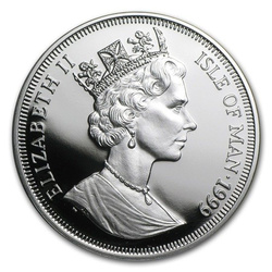 Île de Man Série Chats : Chat britannique à poil court 1 once d'argent 1999 Proof