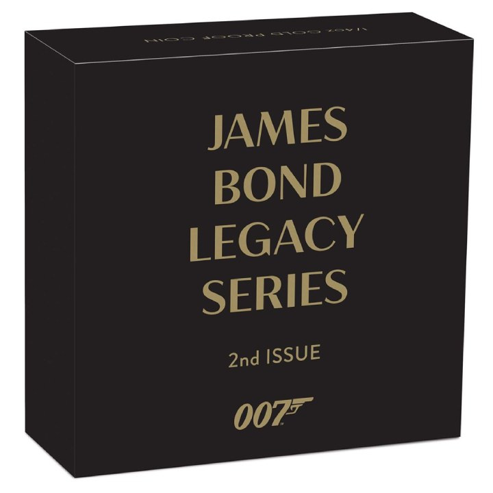 Tuvalu: James Bond Legacy 2nd issue - Roger Moore coloured 1/4 oz Gold 2023 Proof