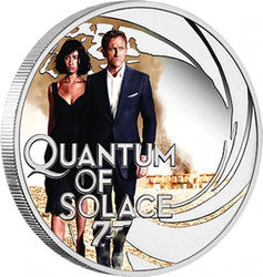 Tuvalu : Quantum of Solace coloré 1/2 once d'argent 2022 Proof