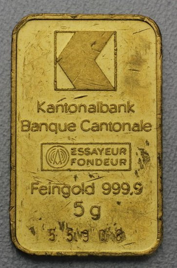 Lingote de oro sin clasificar 10 gramos