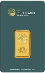 The Perth Mint: Sztabka Złota 20 g