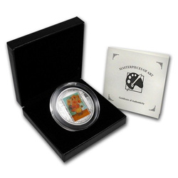 Cook Islands: Sunflowers 3 oz Silver 2010 Proof