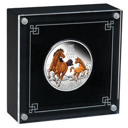 Perth Mint: Lunar III - Year of the Horse colored 1 oz Silver 2026 Proof