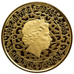 Republic of Ghana: African Leopard 1 oz Gold 2022 Proof