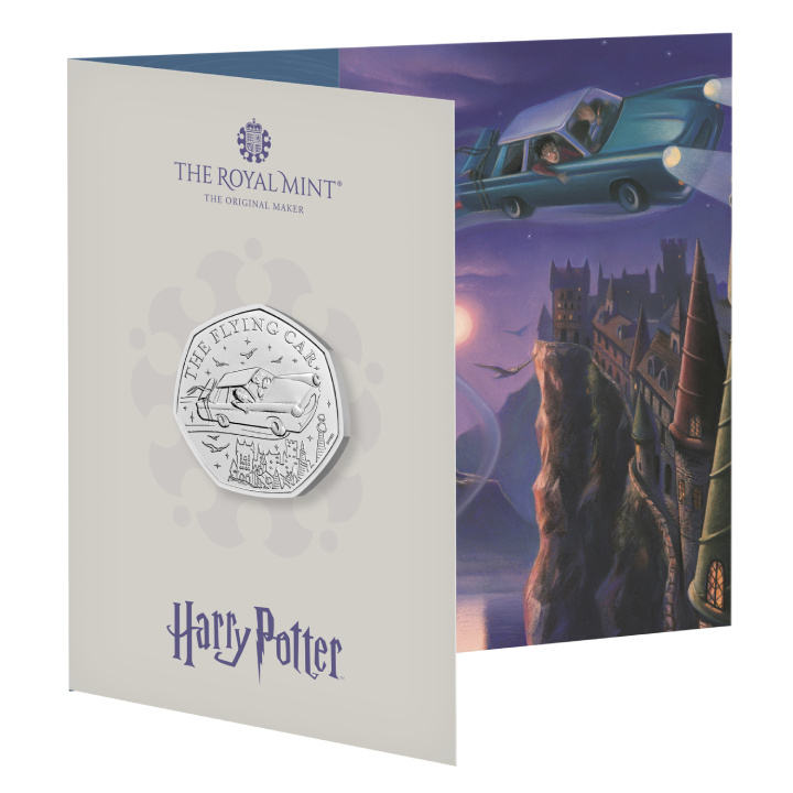 Harry Potter : La voiture volante 50 pence en cuivre-nickel 2025