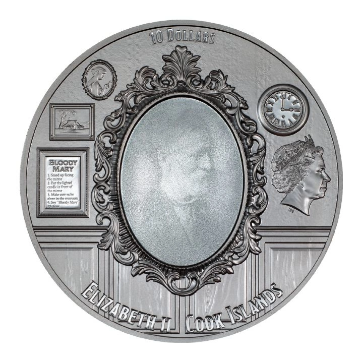 Cook Islands Most Haunted Places The Stanley 2 oz Argint 2023 Black Proof Ultra High Relief