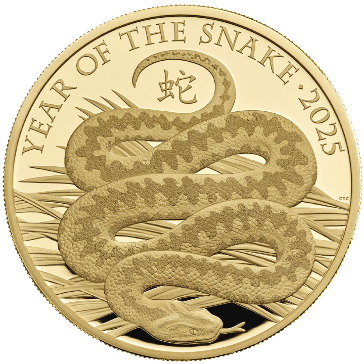 Royal Mint Lunar: Year of the Snake 5 oz Gold 2025 Proof
