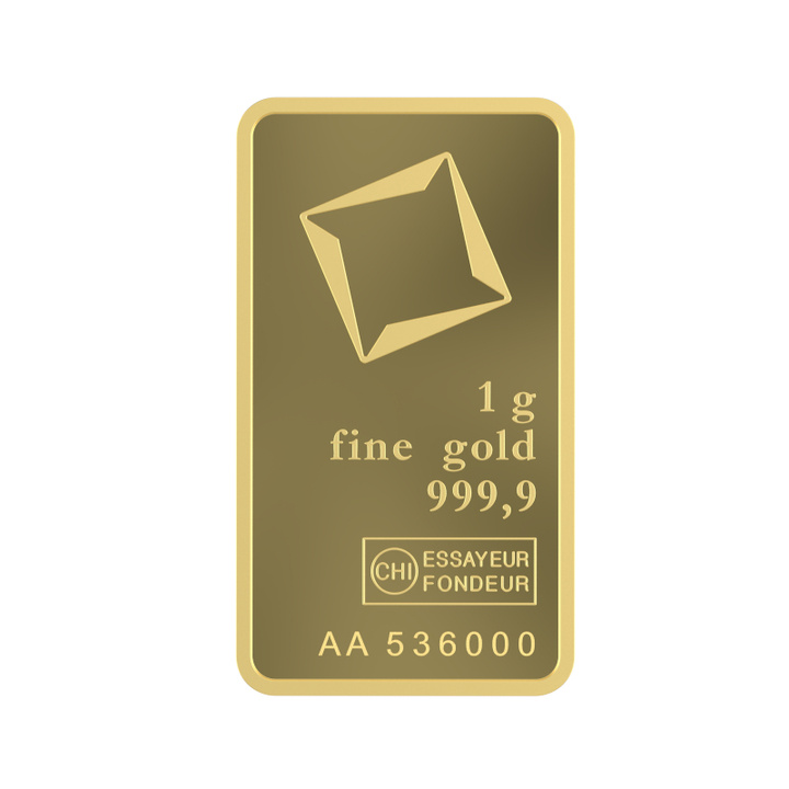 Lingou de aur Valcambi 1 g