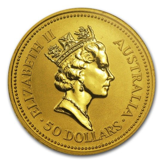 Australisches Känguru- Nugget 1/2 oz Gold 1991