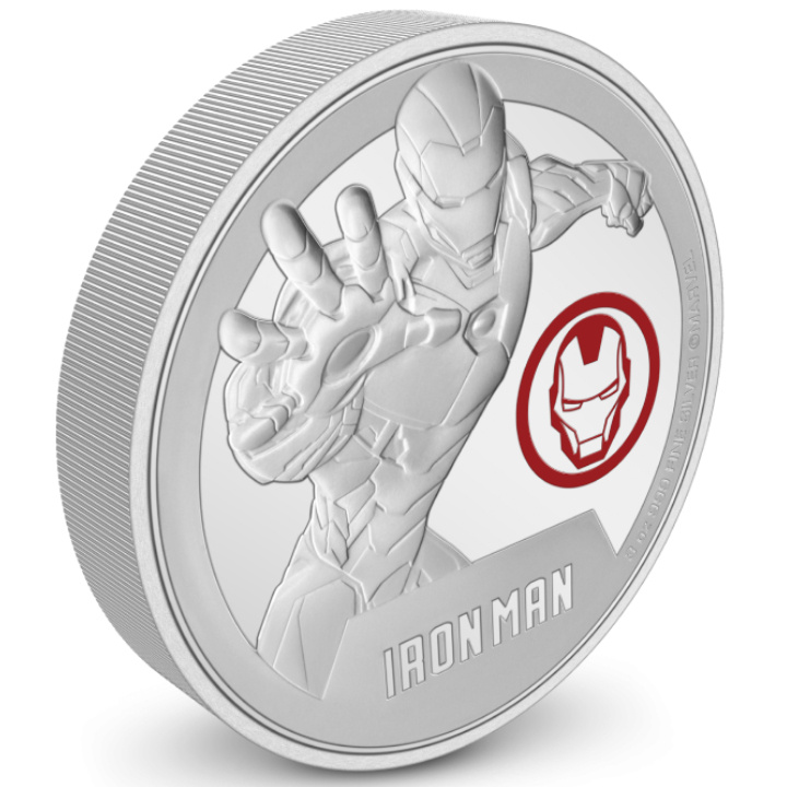 Niue: Marvel - Iron Man coloreado 3 oz Plata 2024 Proof