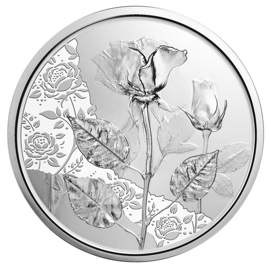 Rose 10 Euro Silber 2021