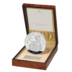 The Royal Tudor Beasts: Seymour Panther 1000 grammi d'argento 2022 Proof
