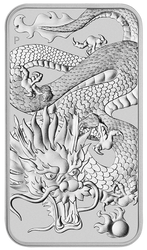 Dragón Moneda Lingote 1 oz Plata 2022