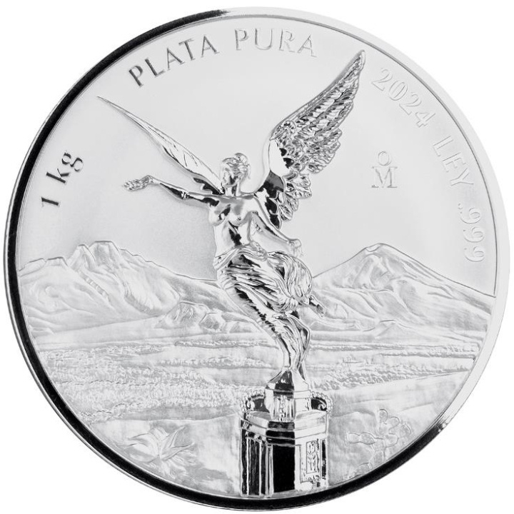Libertad messicana 1000 grammi d'argento 2024 Prooflike