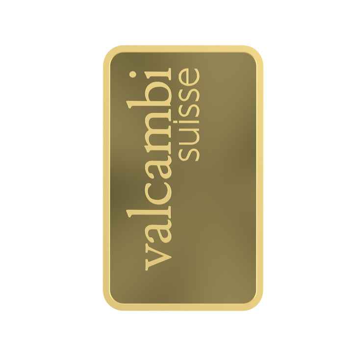 Lingote de oro Valcambi 2,5 g de oro
