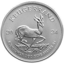 Krugerrand 100 uncji Srebra - przechowywane w bezcłowym magazynie w Zurichu  (Loomis)