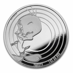 Samoa : Looney Tunes - Tweety 1 once d'argent 2023 Proof