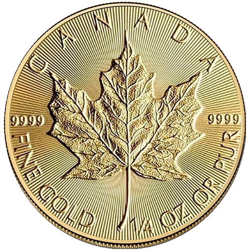 Pièce d’or Maple Leaf canadienne 1/4 once d’or 2027