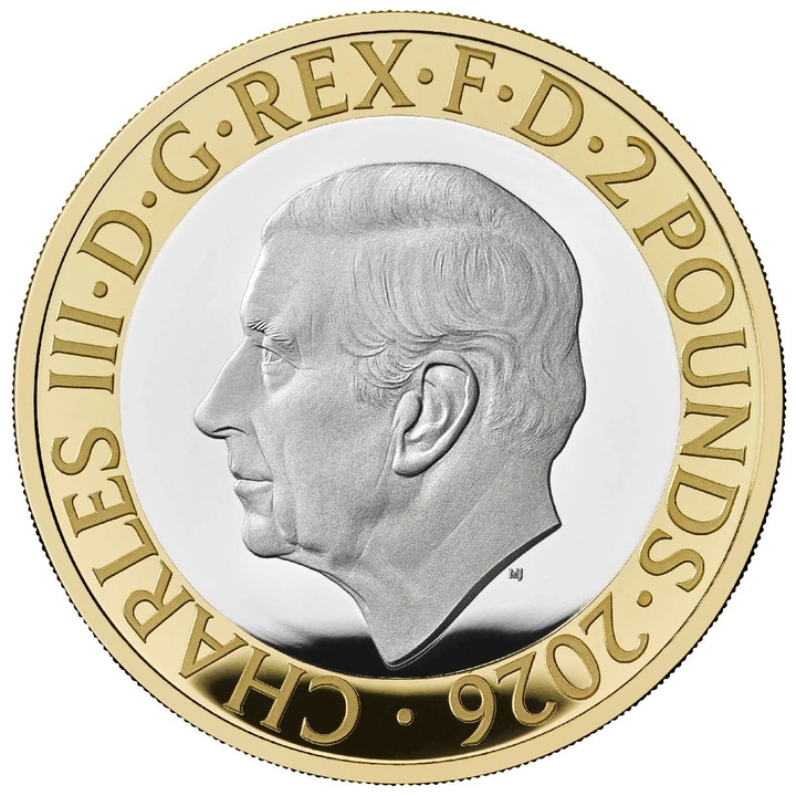Monedă de Argint Duchess of Hamilton £2 colorată Proof Piedfort 2026
