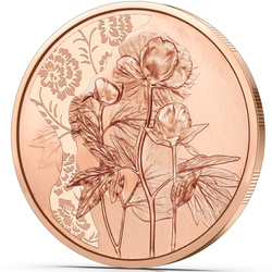 The Peony 10 Euro Copper 2024 Coin