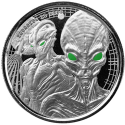 Set of Ghana Alien 4 x 1/2 oz Silber 2023