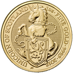 The Queen’s Beasts: Set of 10 coins 1 oz Gold 2016-2020