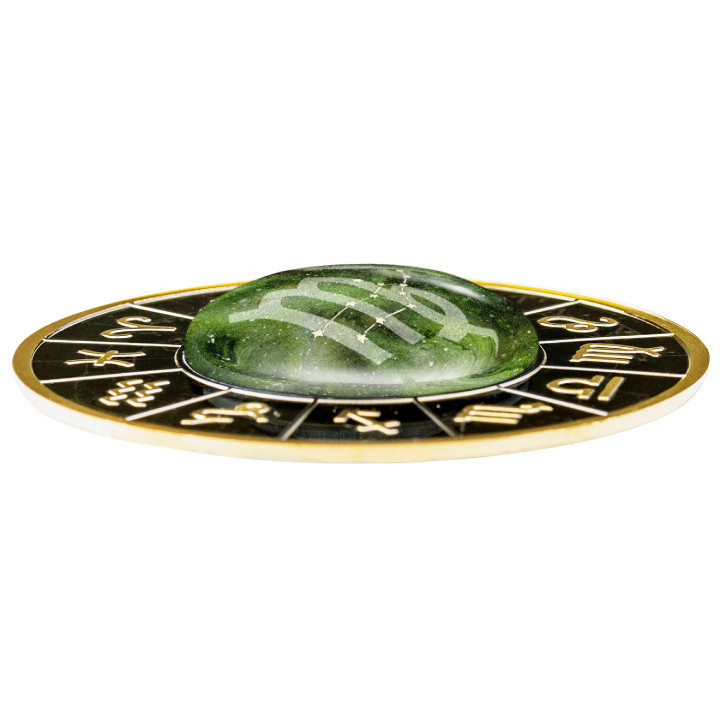 Cameroon: Zodiac Sign - Virgo coloured Silver 2023 Gilded Black Proof Coin