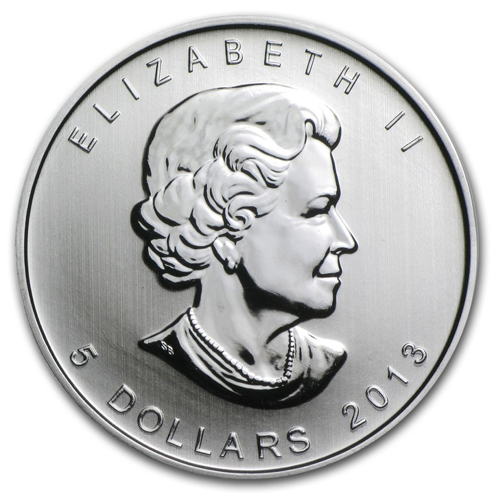 Canadian Maple Leaf 25th Anniversary 1 oz Silver 2013