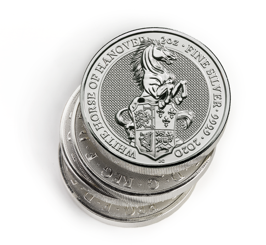 The Queen’s Beasts 2020: The White Horse of Hanover 2 oz Silber 200 Stück