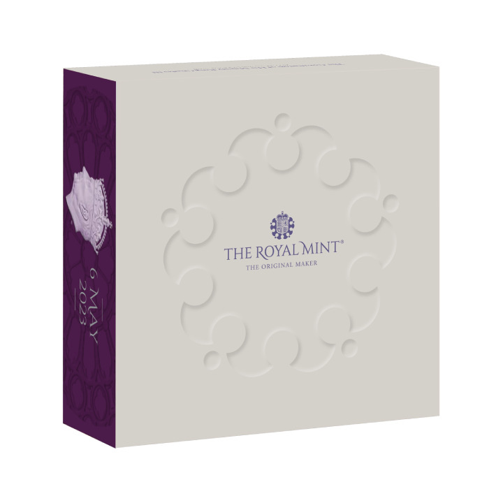 L'incoronazione di Sua Maestà Re Carlo III 5 once d'argento 2023 Proof