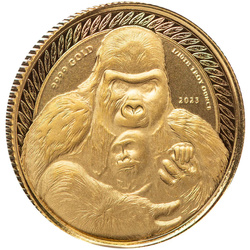 Congo: Silverback Gorilla 1/10 oz Gold 2023