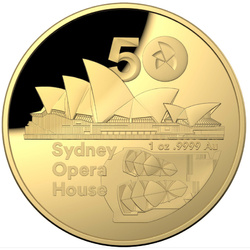 RAM: 50th Anniversary of the Sydney Opera House 1 oz Gold 2023 Proof Domed Coin