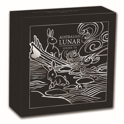 Perth Mint: Lunar III - Rok Królika 5 uncji Srebra 2023 Proof High Relief