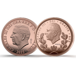 Gibraltar: House of Windsor - King Charles III Coronation Double Sovereign 2023 Gold Proof Coin 