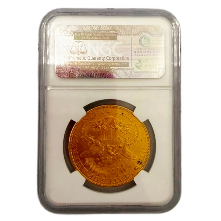 Liberty Head Double Eagle Złoto 20 Dollar 1904 NGC MS62 