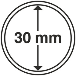 Leuchtturm - Capsulă din plastic pentru monedă 30 mm 100 bucăți