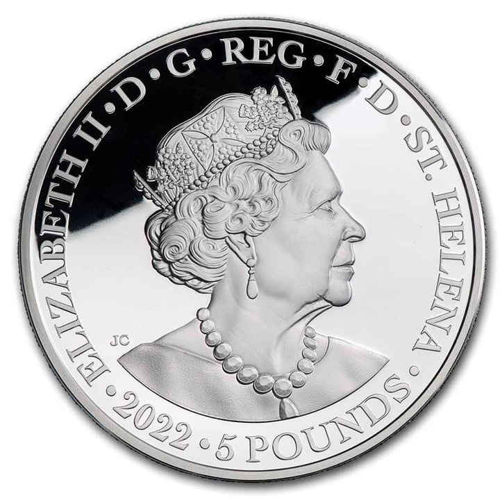 St Helena: Goddess - Hera and the Peacock 5 oz Silver 2022 Proof