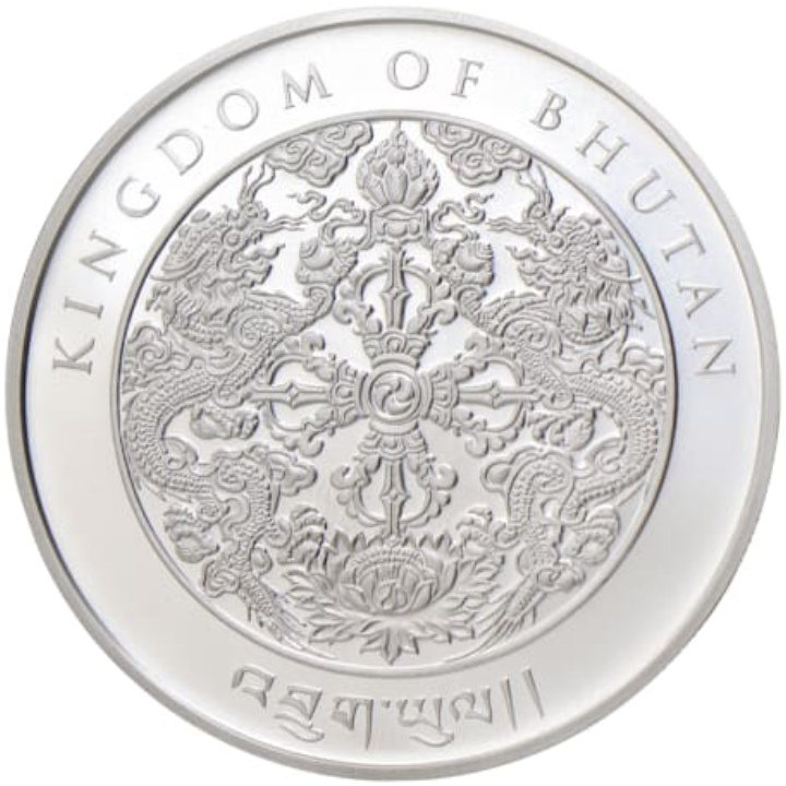 Bhutan: Lunar Year of the Dragon 1 oz Silber 2024